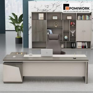Bàn giám đốc chữ L hiện đại - Thiết kế sang trọng, tiện ích, gỗ cao cấp