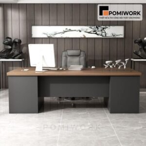 Bàn giám đốc gỗ hiện đại thiết kế sang trọng, hộc tủ tiện lợi