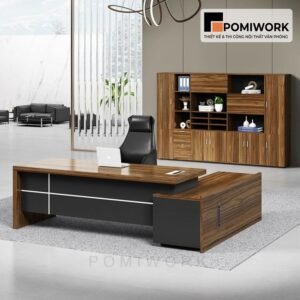 Bàn giám đốc gỗ MDF cao cấp - Kiểu dáng hiện đại, sang trọng