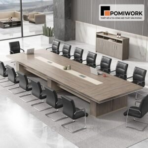 Bàn họp cao cấp mặt gỗ - Kiểu dáng sang trọng, bền đẹp theo thời gian