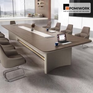 Bàn họp gỗ cao cấp hiện đại - Thiết kế dài cho 8-12 người