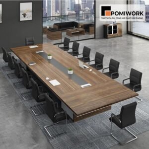 Bàn họp gỗ cao cấp - Mẫu bàn dài sang trọng cho phòng họp công ty