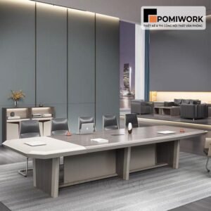 Bàn họp gỗ hiện đại bo góc - Thiết kế sang trọng cho phòng họp công ty