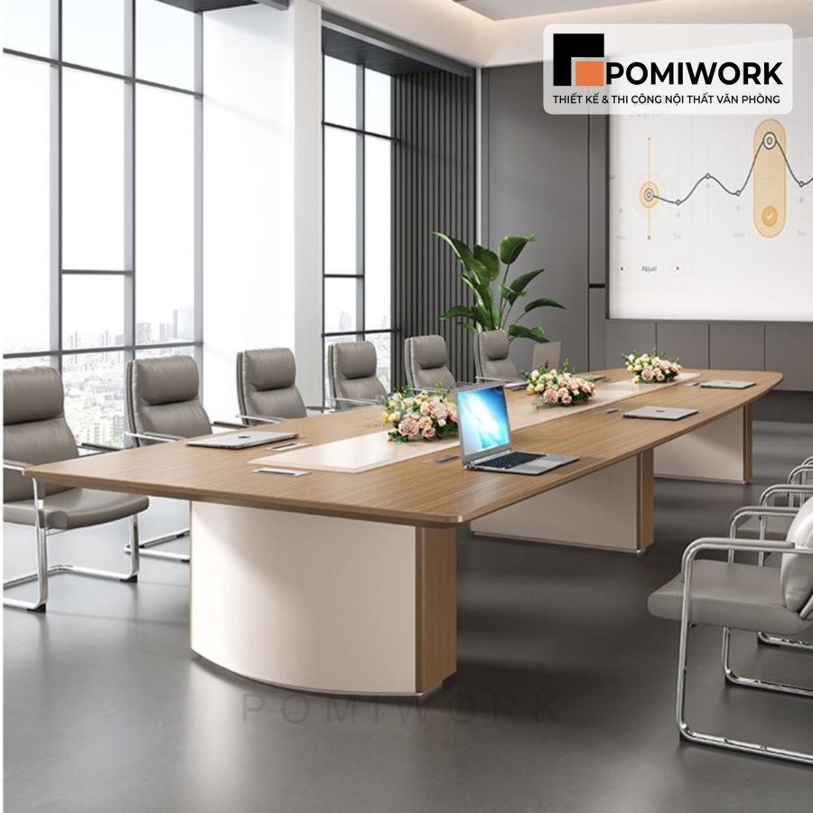 ban hop van phong dai 12 14 nguoi thiet ke hien dai sang trong