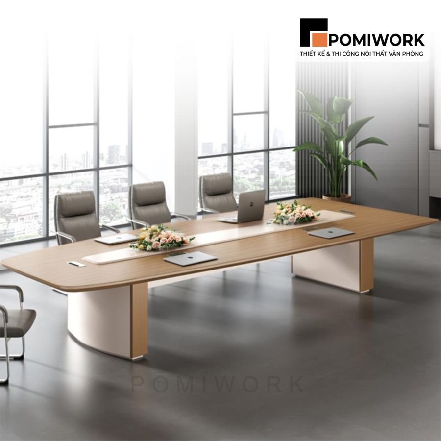 ban hop van phong dai 12 14 nguoi thiet ke hien dai sang trong