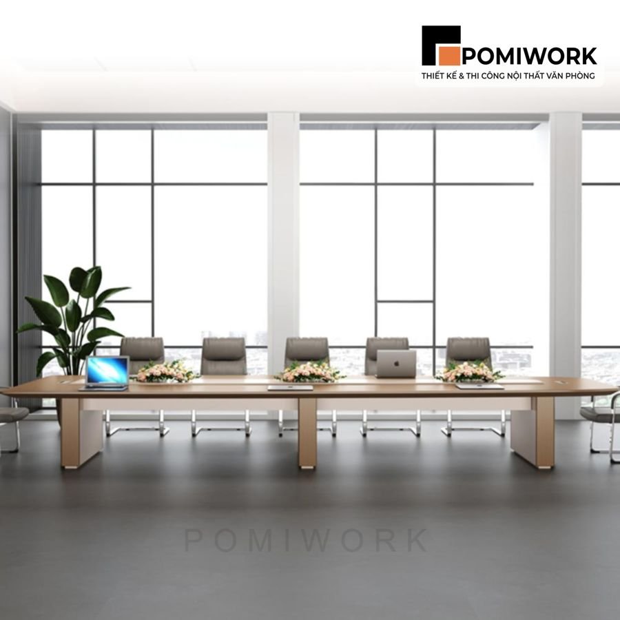 ban hop van phong dai 12 14 nguoi thiet ke hien dai sang trong
