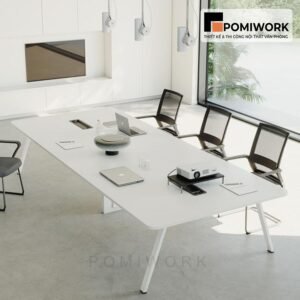 Bàn họp văn phòng dáng dài thiết kế tinh tế, sang trọng