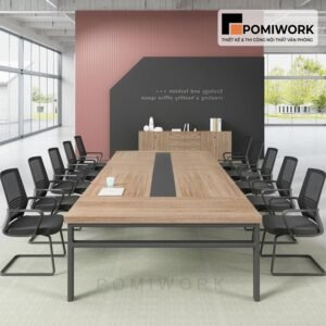 Bàn họp văn phòng kiểu dáng hiện đại - Khung sắt chắc chắn, dễ lắp ráp
