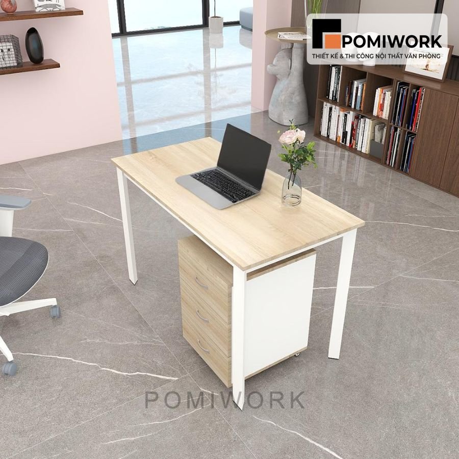 ban lam viec chan sat mat go thiet ke sang trong kem hoc tu