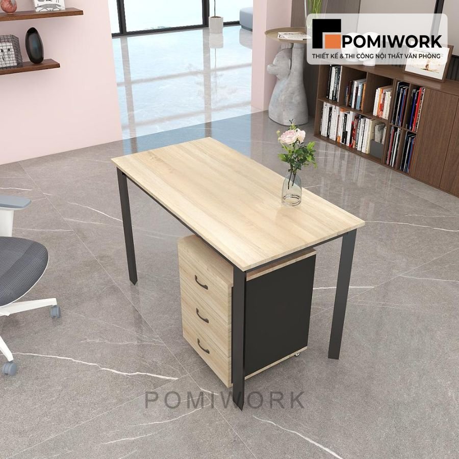 ban lam viec chan sat mat go thiet ke sang trong kem hoc tu