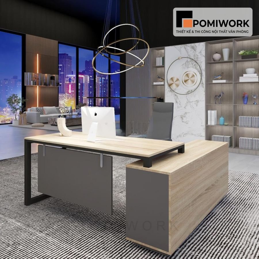 ban lam viec lanh dao dep sang trong hien dai hop phong thuy Bàn làm việc lãnh đạo đẹp - Sang trọng, hiện đại, hợp phong thủy