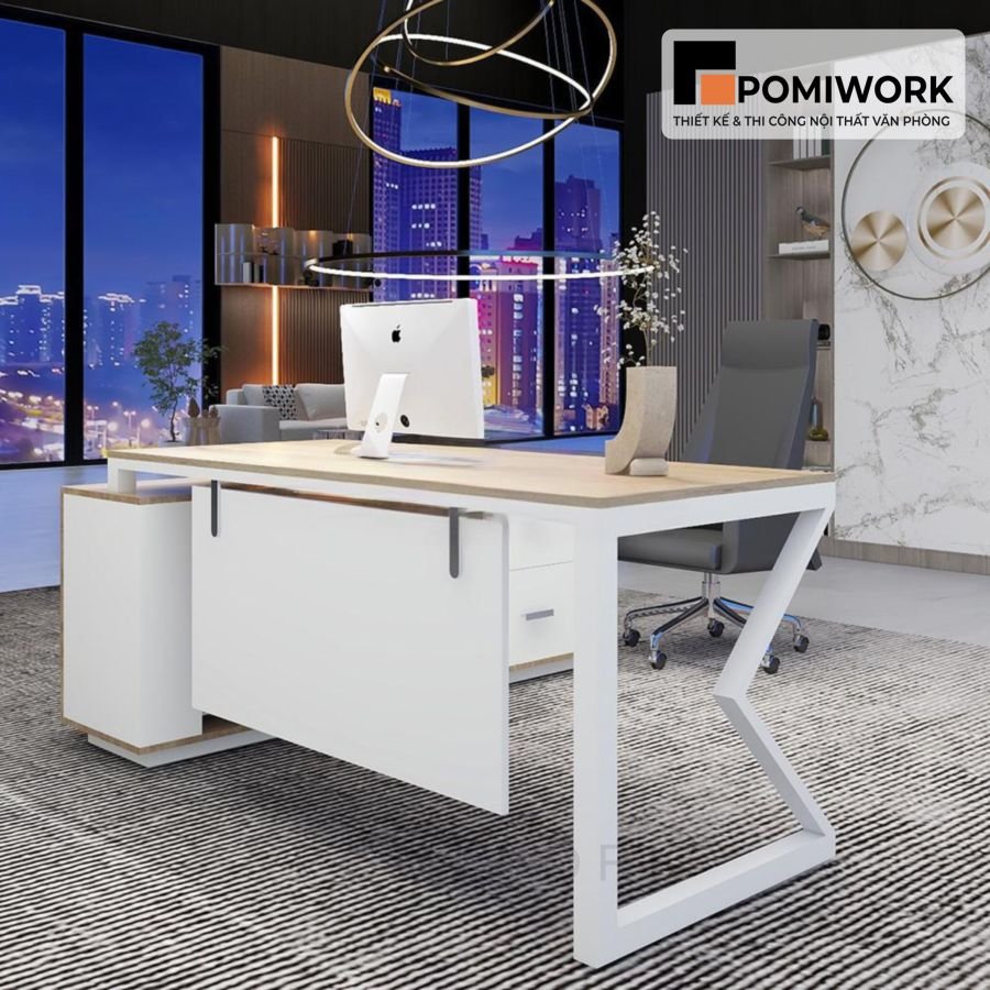 ban lam viec lanh dao dep sang trong hien dai hop phong thuy Bàn làm việc lãnh đạo đẹp - Sang trọng, hiện đại, hợp phong thủy