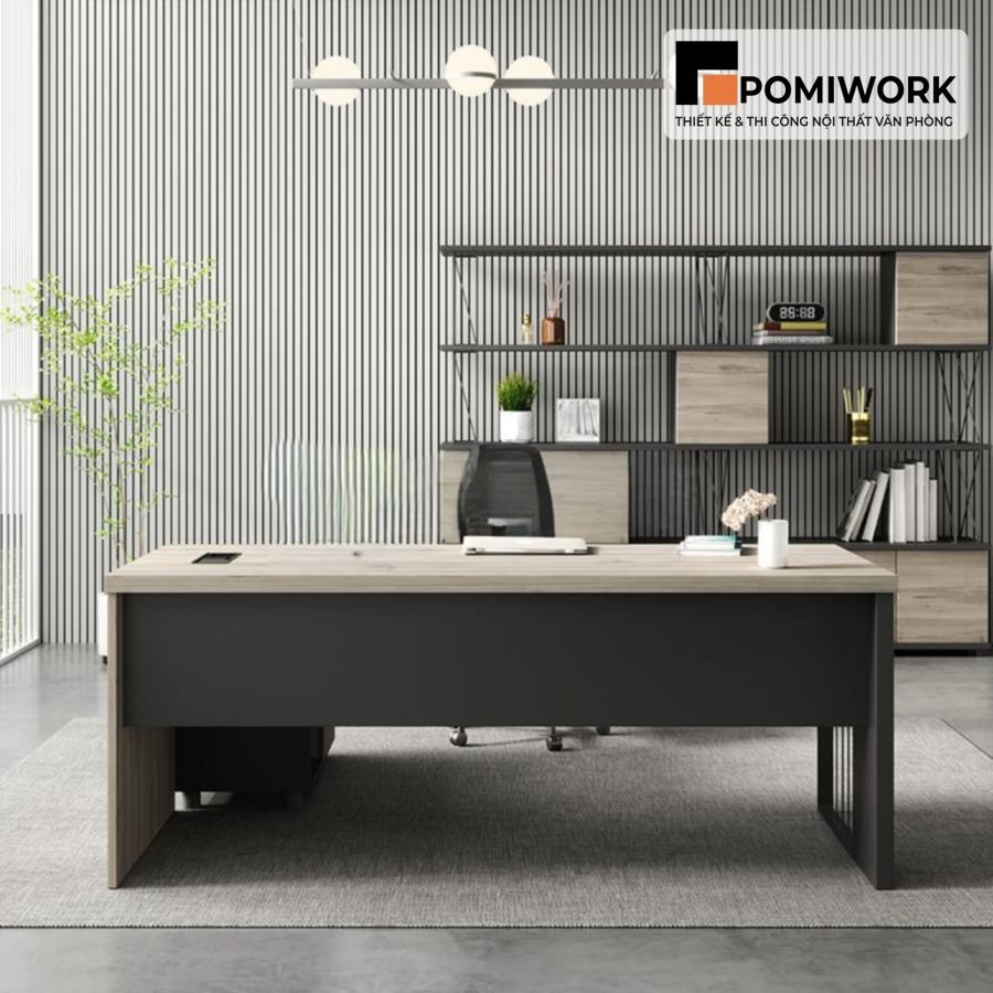 ban lam viec lanh dao hien dai kieu dang toi gian dang cap Bàn làm việc lãnh đạo hiện đại - Kiểu dáng tối giản, đẳng cấp