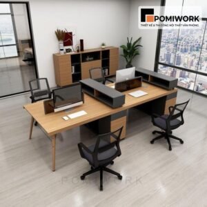 Bàn làm việc nhóm 4 người - Thiết kế tiện ích, bền, đẹp