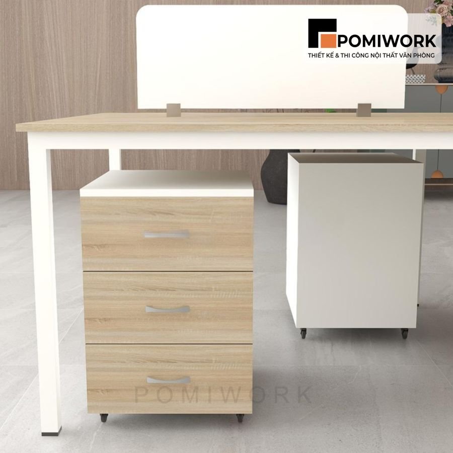 ban lam viec nhom 6 cho hien dai kem hoc tu di dong va vach ngan