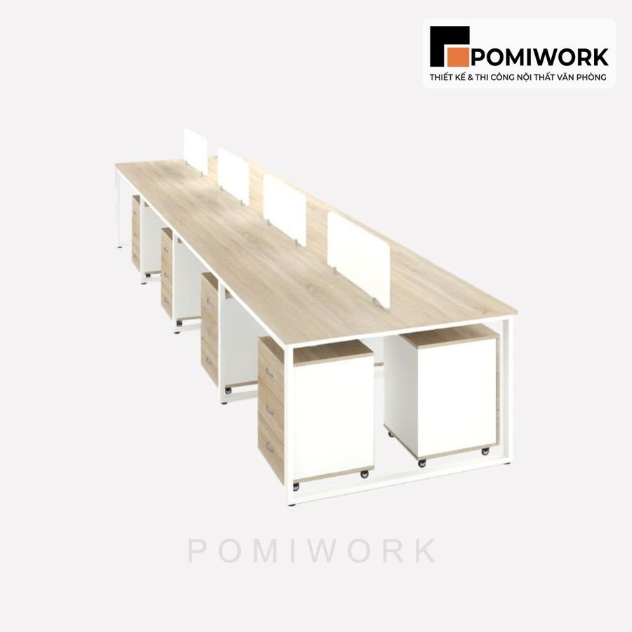 ban lam viec nhom 8 nguoi go mdf cao cap tien loi ben dep