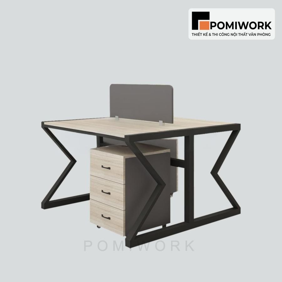 ban lam viec van phong 2 nguoi dep ben gia tot