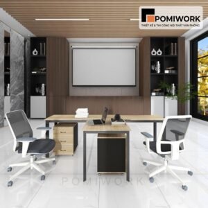 Bàn làm việc văn phòng 2 người - Sang trọng và tiết kiệm không gian