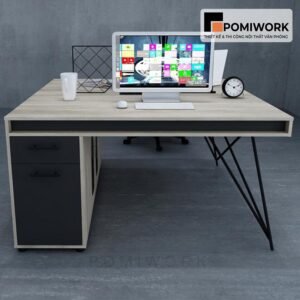 Bàn làm việc văn phòng 2 người - Phong cách tối giản, hiện đại
