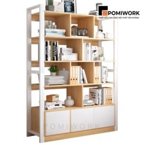 Kệ trang trí văn phòng đẹp - Sắp xếp hồ sơ và trang trí hiệu quả