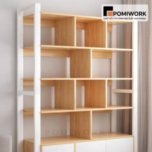 Kệ trang trí văn phòng đẹp - Sắp xếp hồ sơ và trang trí hiệu quả