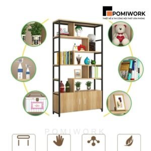 Kệ trang trí văn phòng đẹp - Thiết kế hiện đại, phù hợp mọi không gian