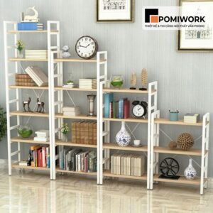 Kệ trang trí văn phòng khung sắt nhiều tầng - Thiết kế đẹp, bền và tiện lợi