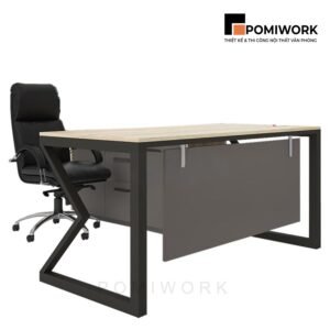 Mẫu bàn giám đốc đẹp - Thiết kế chữ Z tinh tế, sang trọng