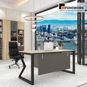 Mẫu bàn giám đốc đẹp - Thiết kế chữ Z tinh tế, sang trọng