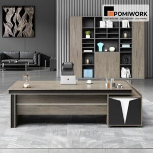 Mẫu bàn giám đốc gỗ MDF đẹp - Hiện đại, tinh tế, đẳng cấp doanh nhân