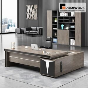 Mẫu bàn giám đốc gỗ MDF đẹp - Hiện đại, tinh tế, đẳng cấp doanh nhân