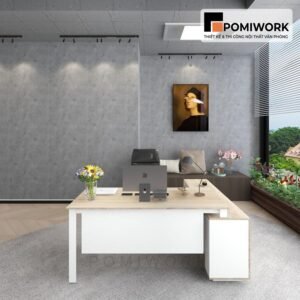 Mẫu bàn làm việc giám đốc đẹp, sang trọng - Mang đẳng cấp và phong thủy tốt cho doanh nghiệp