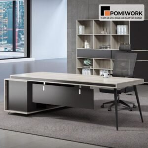 Mẫu bàn làm việc lãnh đạo chữ L đẹp - Sang trọng, tiện lợi, hợp phong thủy