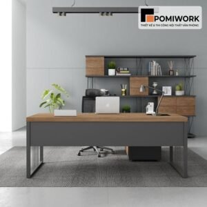 Mẫu bàn làm việc lãnh đạo hiện đại - Sang trọng, bền đẹp cho văn phòng