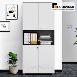 Mẫu tủ hồ sơ cao 4 cánh - Lưu trữ tài liệu ngăn nắp, gọn gàng