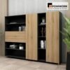 Tủ hồ sơ giám đốc gỗ MDF - Thiết kế hiện đại, phong cách tự nhiên sang trọng