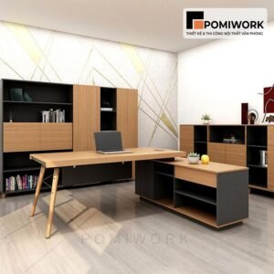 Tủ hồ sơ giám đốc gỗ MDF - Thiết kế hiện đại, phong cách tự nhiên sang trọng