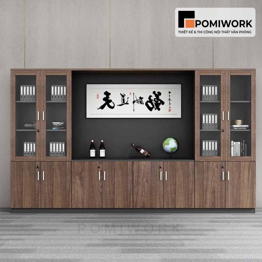 tu ho so van phong giam doc go mdf Tủ hồ sơ văn phòng giám đốc gỗ MF - Thiết kế hiện đại, bền đẹp