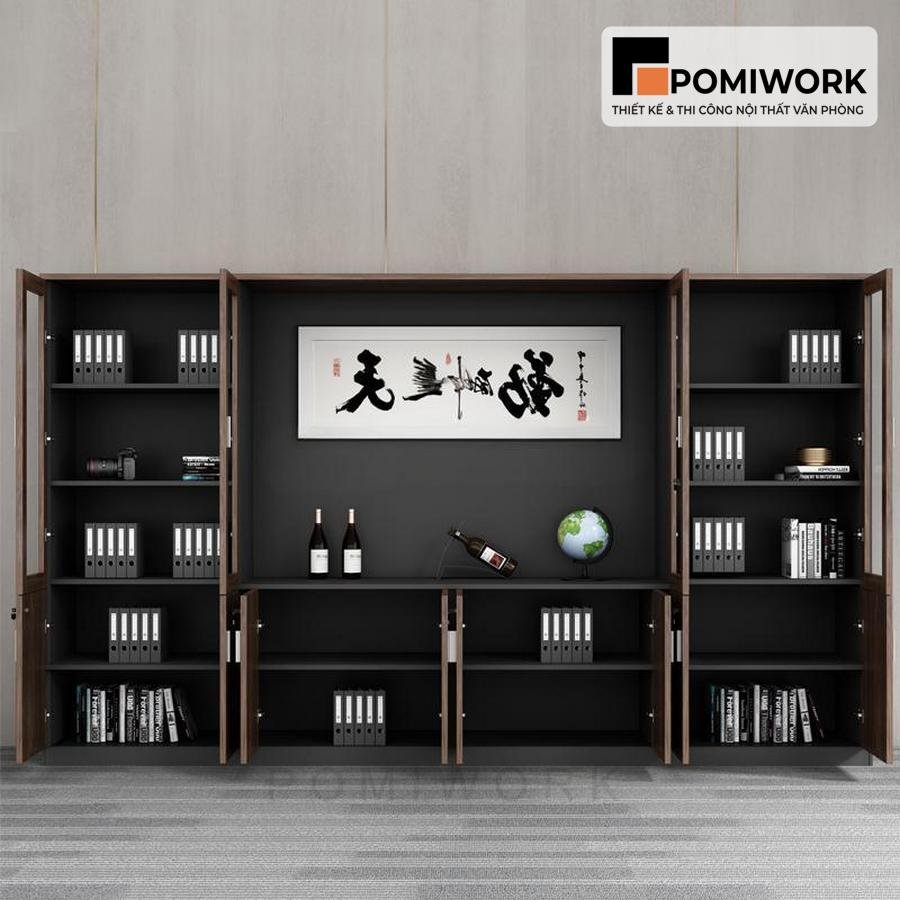 tu ho so van phong giam doc go mdf Tủ hồ sơ văn phòng giám đốc gỗ MF - Thiết kế hiện đại, bền đẹp