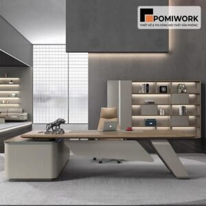 Tủ tài liệu giám đốc cao cấp - thiết kế phối ô và cánh tủ tinh tế