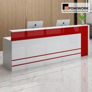 Quầy lễ tân 2 chỗ ngồi – Bàn tiếp tân đẹp, phù hợp nhiều không gian