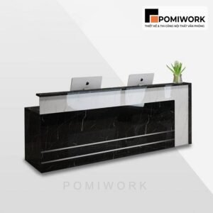 Quầy lễ tân 2 chỗ ngồi – Bàn tiếp tân đẹp, phù hợp nhiều không gian