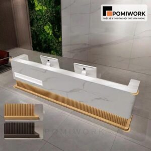 Quầy lễ tân cao cấp phong cách châu Âu – Bàn tiếp tân sang trọng, chuẩn xu hướng mới