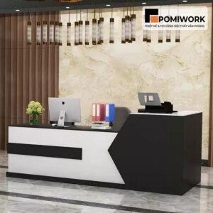 Quầy lễ tân cao cấp phong cách châu Âu – Bàn tiếp tân thiết kế tinh tế