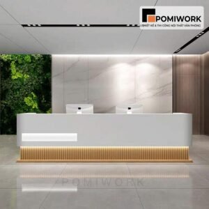 Quầy lễ tân cao cấp phong cách châu Âu – Bàn tiếp tân sang trọng, chuẩn xu hướng mới