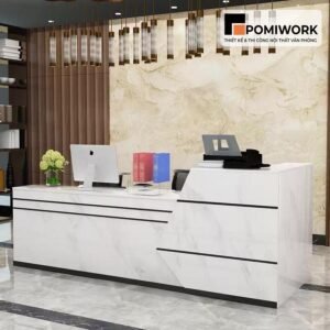 Quầy lễ tân cao cấp phong cách châu Âu – Bàn tiếp tân thiết kế tinh tế