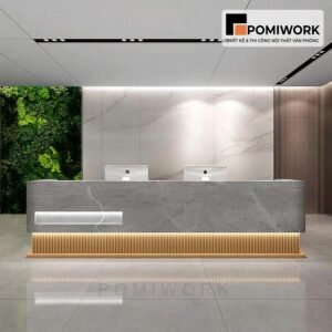 Quầy lễ tân cao cấp phong cách châu Âu – Bàn tiếp tân sang trọng, chuẩn xu hướng mới