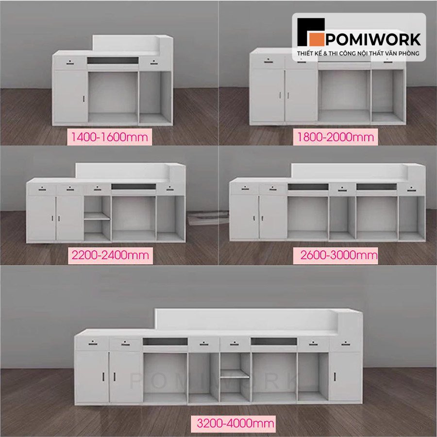 quay le tan cao cap thiet ke toi gian Quầy lễ tân cao cấp thiết kế tối giản – Bàn tiếp tân hiện đại phù hợp cho văn phòng chuyên nghiệp