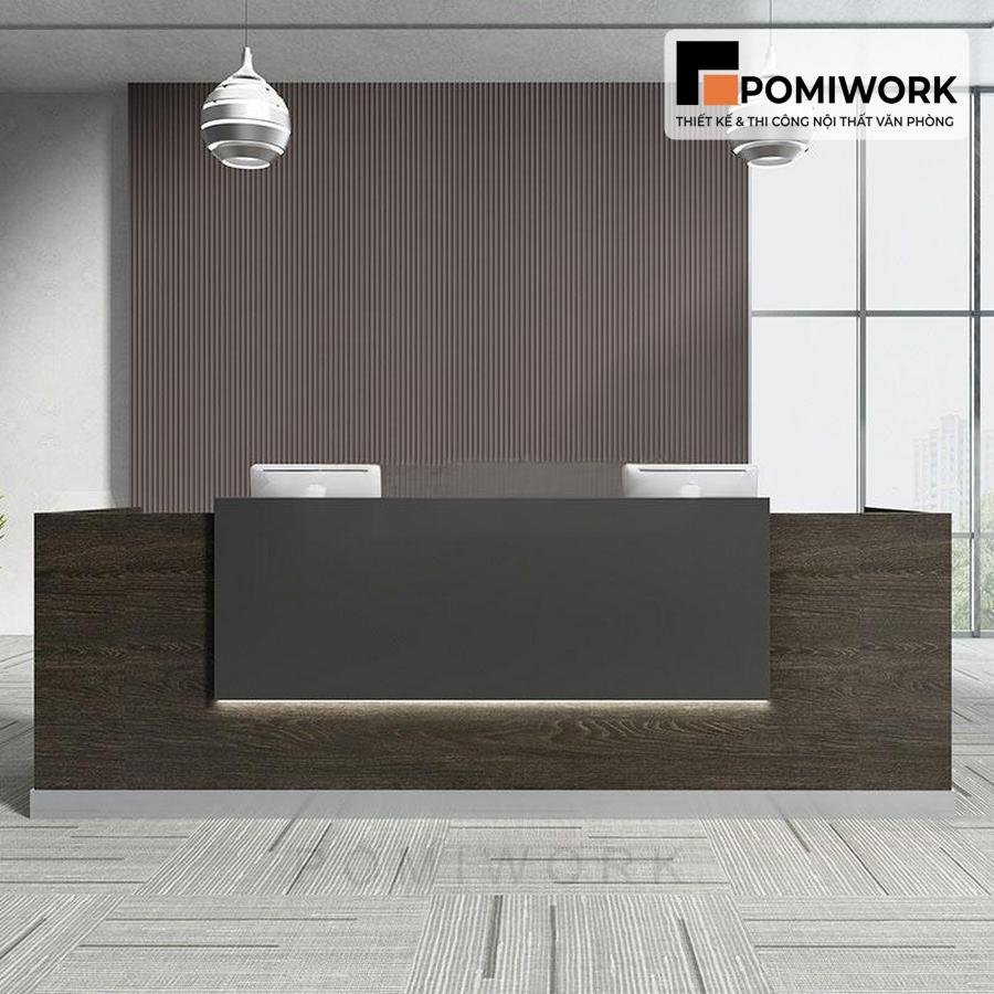 quay le tan dep cho van phong Quầy lễ tân đẹp cho văn phòng – Bàn tiếp tân thiết kế ấn tượng, chất liệu gỗ bền đẹp