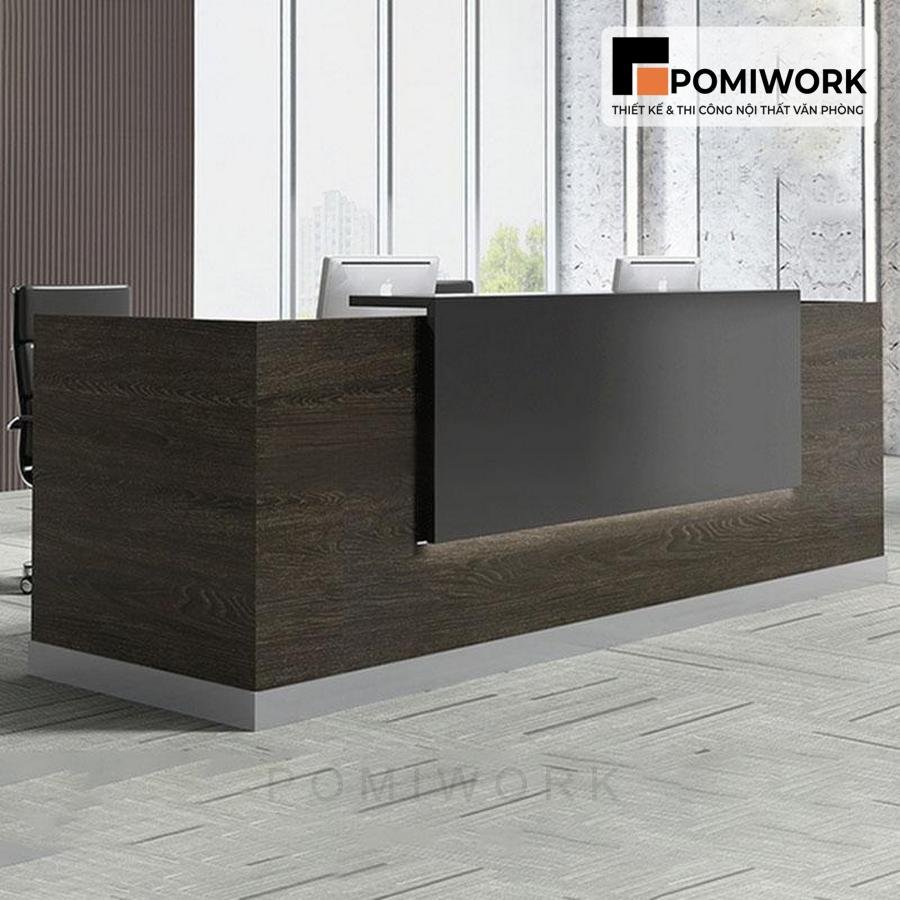 quay le tan dep cho van phong Quầy lễ tân đẹp cho văn phòng – Bàn tiếp tân thiết kế ấn tượng, chất liệu gỗ bền đẹp